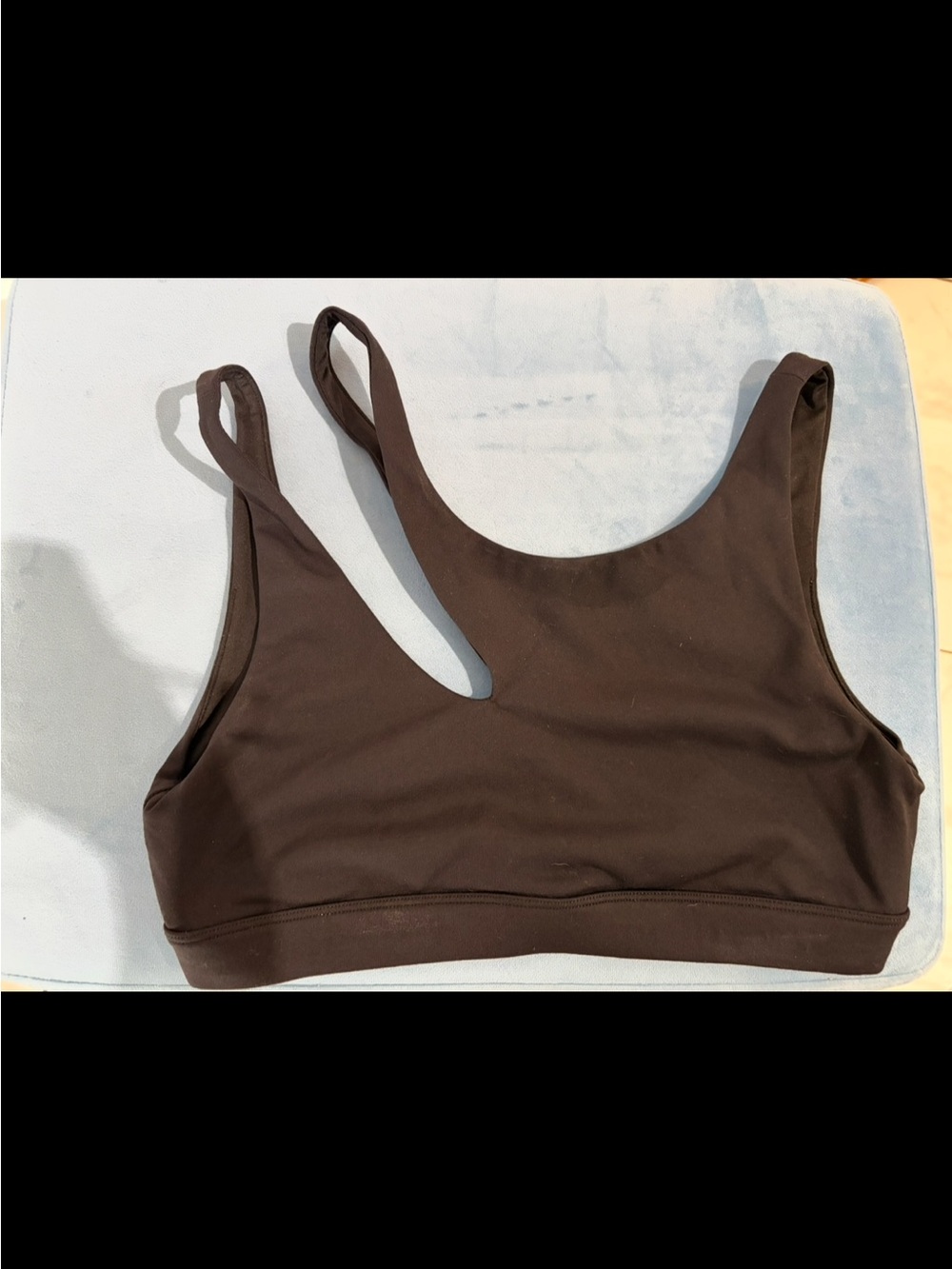 ALO Yoga Black Asymmetrical Sports Bra Wireless Sports Size M